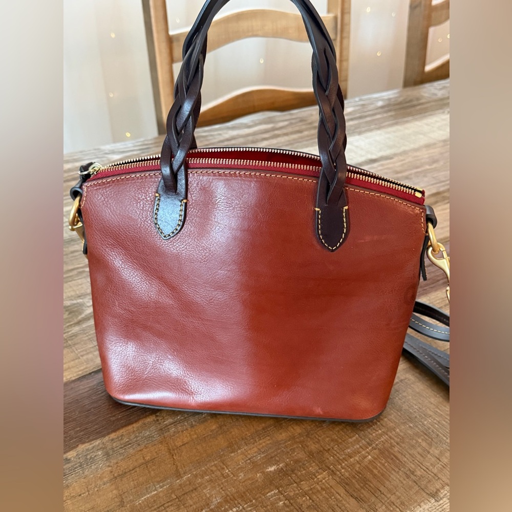 Authentic Dooney and Bourke Florentine
Satchel in Maroon - Picture 2 of 4